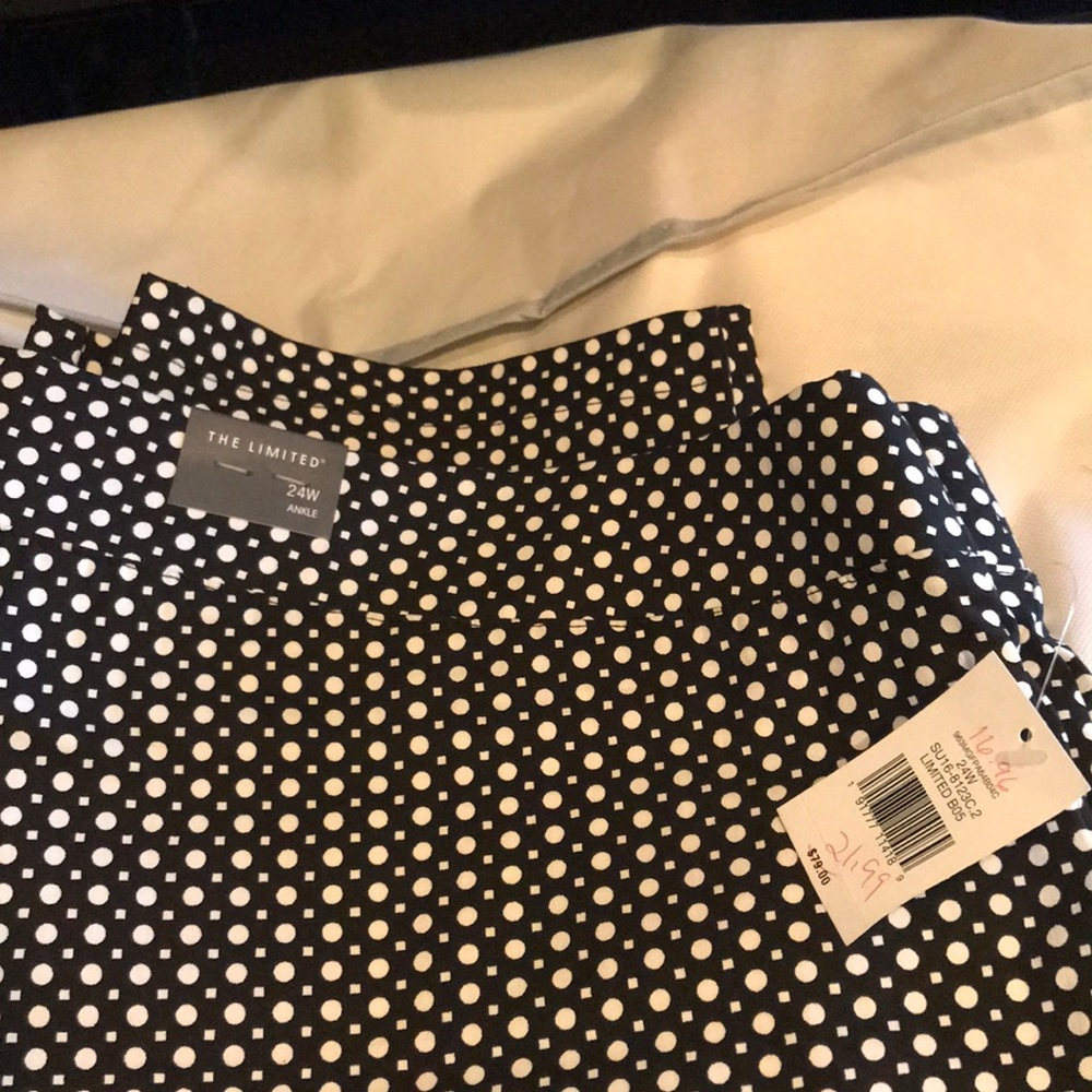 The limited plus size black and white pants